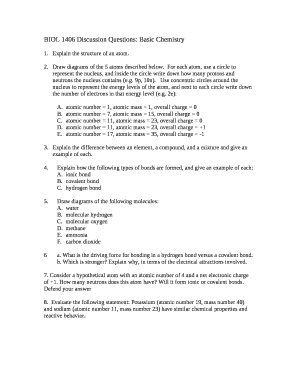 Simple basic chemistry