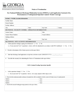 For National Pollutant Discharge Elimination System (NPDES), Land Application System (LAS), Pretreatment or Underground Injection ControlPermit Coverage