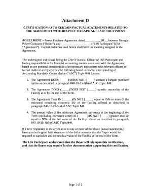 CERTIFICATION AS TO CERTAIN FACTUAL STATEMENTS RELATED TO