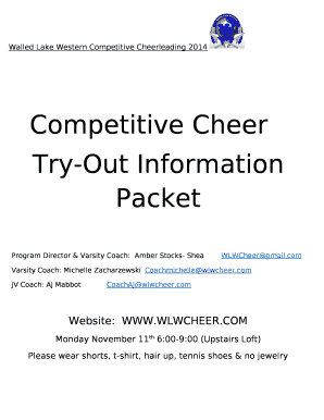 Try-Out Information Packet