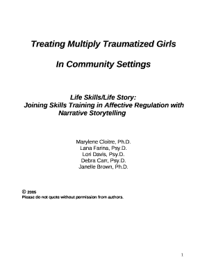 Treating Multiply Traumatized Girls