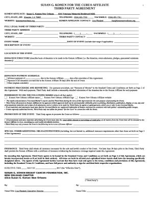KOMEN AFFILIATE:Susan G