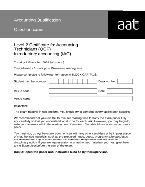 Level 2 Certificate for Accounting