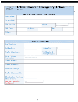0FACILITY LOCATION AND CONTACT INFORMATION
