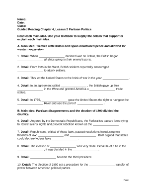 Guided reading activity lesson 2 partisan politics