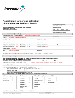Of Maritime Mobile Earth Station