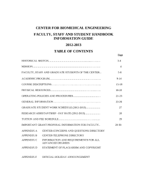CENTER FOR BIOMEDICAL ENGINEERING Doc Template | pdfFiller