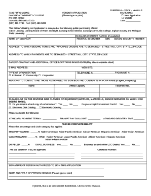 This Bidders Mailing List Application is accepted at the following public purchasing offices: