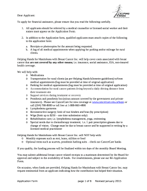 To apply for financial assistance, please ensure that you read the following carefully
