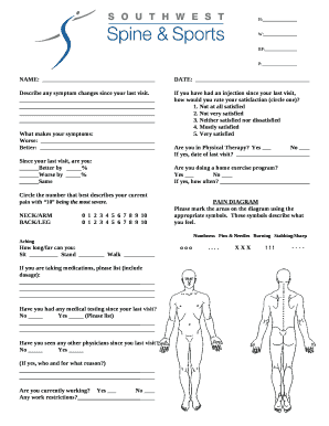 Describe any symptom changes since your last visit