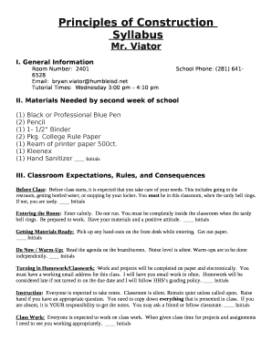 Principles of Construction