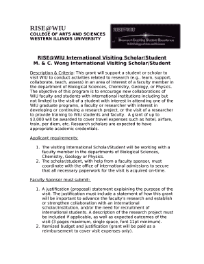 RISEWIU International Visiting Scholar/Student