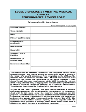 To be completed by the reviewers