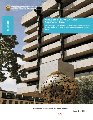 345/2013 of the European Parliament and of the Council of 17 April 2013 on European venture capital funds, (the EuVECA Regulation), applies to managers of qualifying venture capital funds that wish to use the designation EuVECA and meet the