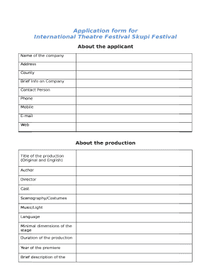 International Theatre Festival Skupi Festival