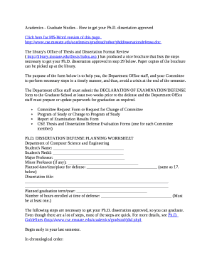 Academics - Graduate Studies - How to get your Ph