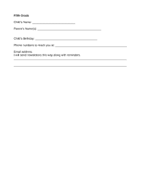 Phone numbers to reach you at: