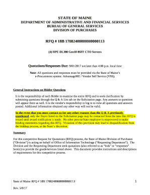 MAINE Division of Purchases - BidNet