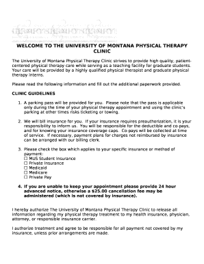 The University of Montana Physical Therapy Clinic strives to provide high quality, patient-centered physical therapy care while serving as a teaching facility for graduate students