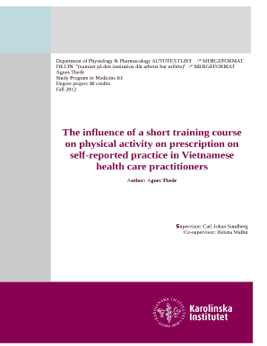 Inverkan av en kort fysisk aktivitet p recept-kurs p sjlvrapporterad verksamhet bland vietnamesiska sjukvrdsarbetare