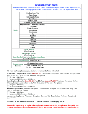 12-th International conference"Two-Phase Systems for Space and Ground Applications", Institute of Thermophysics SB RAS, Novosibirsk, Russia, 11-15 of September 2017