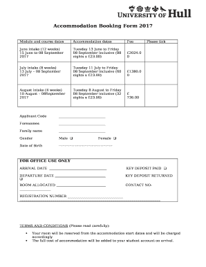 Module and course dates