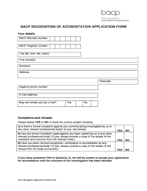 bacp accreditation case study examples