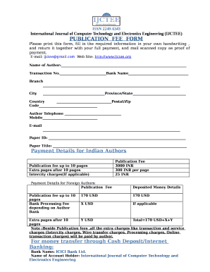 Please print this form, fill in the required information in your own handwriting , and return it together with your full payment, and mail scanned copy as proof of payment