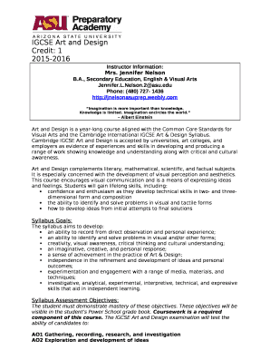 , Secondary Education, English &amp;amp; Visual Arts