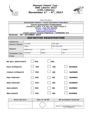 Form to be sent to: