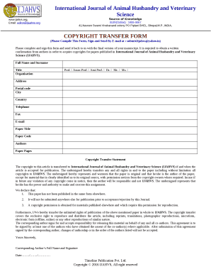Copyright Transfer Form - Elsevier