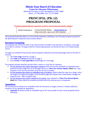 All program proposals shall meet requirements set forth in rule at the time the proposal is submitted