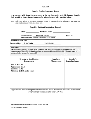 product inspection report template