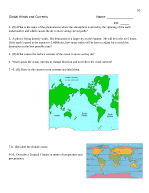 Global Winds and CurrentsName: