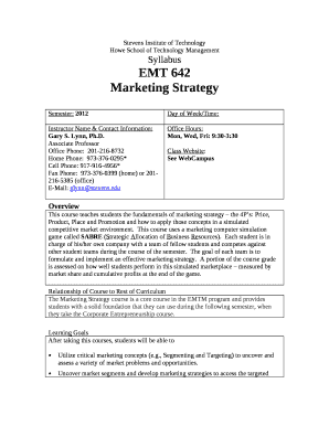 Ssw 533 software measurement and estimation syllabus