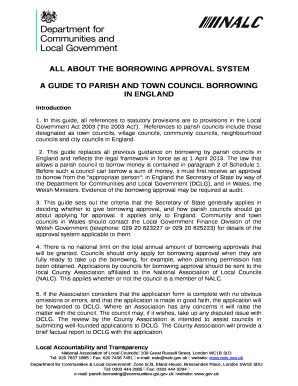 A GUIDE TO PARISH AND TOWN COUNCIL BORROWING IN ENGLAND