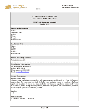 COLLEE REQUIREMENT UNIT