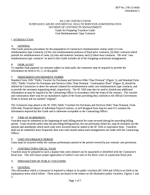 Guide for Preparing Vouchers Under