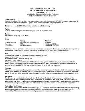 Hosted by the Des Moines Swimming Federation