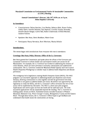 Annual Commissioners Retreat, July 24th, 9:30 a