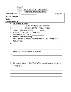 uae worksheet doc template pdffiller