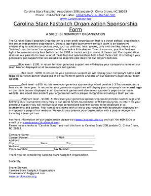 Carolina Starz Fastpitch Association 208 Jandale Ct