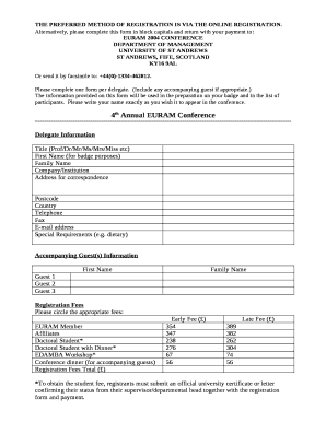 Alternatively, please complete this form in block capitals and return with your payment to: