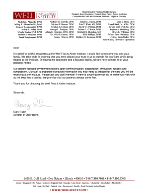 This letter confirms your appointment with Dr