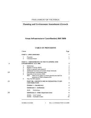 Planning and Environment Amendment (Growth Areas Infrastructure Contribution) Bill 2009