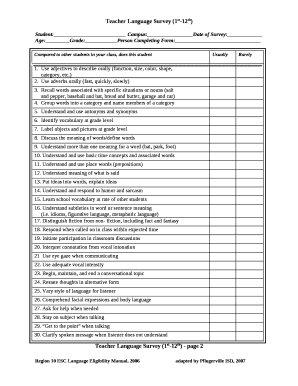 Teacher Language Survey (1st-12th)