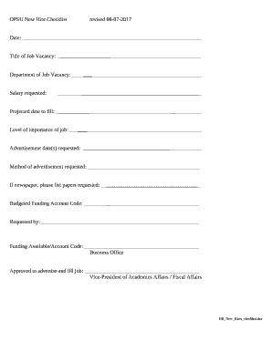 Title of Job Vacancy:
