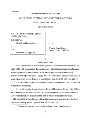 appeals from an order continuing him as a ward of the court