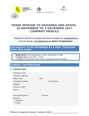 trade Mission TO OUGanda AND kenya,