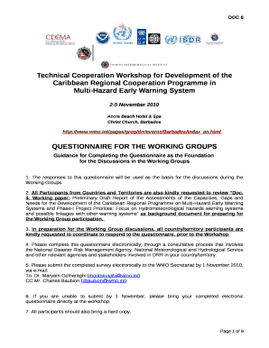 Technical Cooperation Workshop for Development of the Caribbean Regional Cooperation Programme in